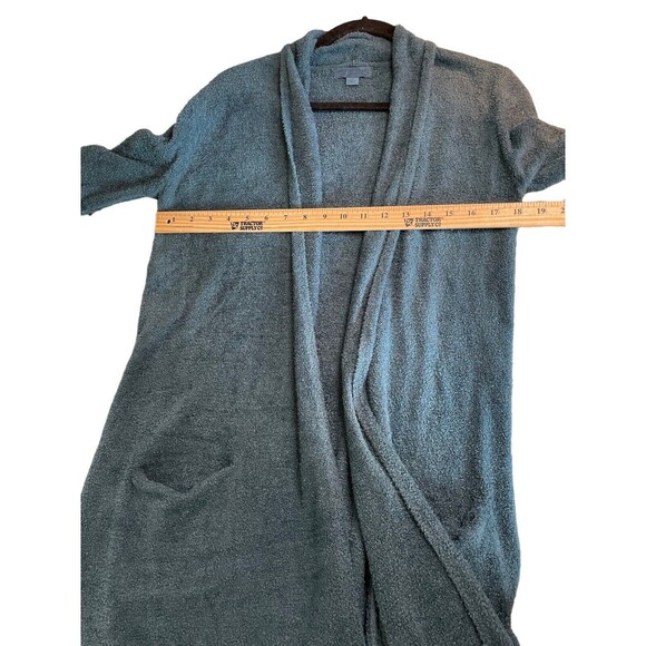 Barefoot Dreams Size small  CozyChic Lite Essential Long‎ Cardigan Deep Teal - Picture 6 of 10